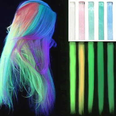 Produktbild von Famanu Haarsträhnen Neonfarben - Clip-in Haarsystem