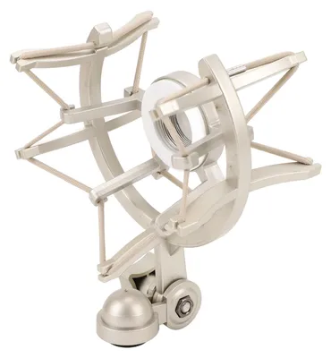 Zdjęcie produktu dla Uchwyt mikrofonowy z redukcją wibracji, 25 mm, wykonany z ABS, kompatybilny z mikrofonami Neumann TLM103, TLM193, TLM127, TLM170 oraz MK4