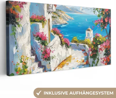 Obrázok produktu pre MuchoWow® - Plátno - Krajina - Kvety - Príroda - Leto, nástenná maľba, nástenné dekorácie obrazy obývacia izba, 80x40cm