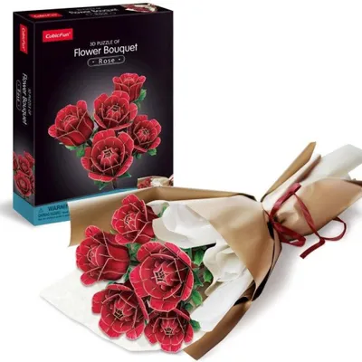 Produktbild von CUBICFUN 3D-Puzzle Rosenstrauß 312 Puppen
