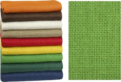 Image de Voile de jute décoratif - 1,3 m x 3 m - Vert