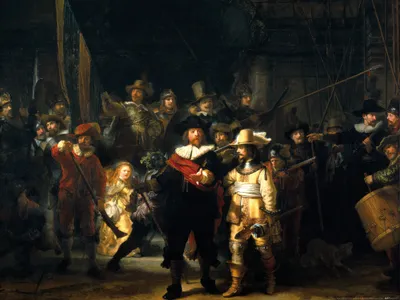 Produktbild von Van Rijn Rembrandt Art Print Obraz - Noční hlídka, 1642 (60 x 80 cm)