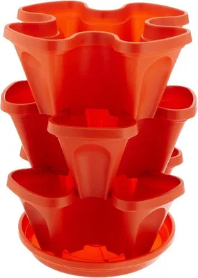 Produktbild von Famanu Pflanzentopf mit Selbstbewässerung - Terracotta, stapelbar