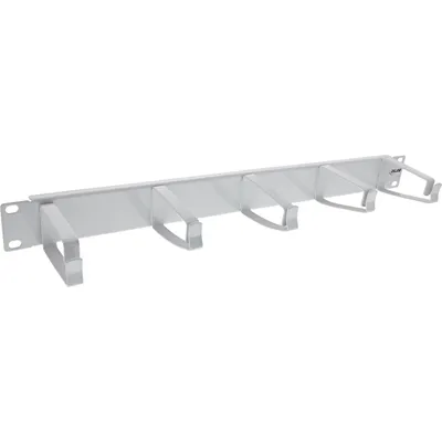 Image de InLine® 19110D InLine® Panneau guide-câbles 19", 5 grands étriers, RAL 7035, gris