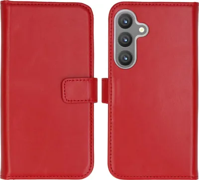 Immagine prodotto di Selencia Custodia a libro in vera pelle Samsung Galaxy S24 - Rosso