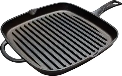 Obrázek produktu pro Litinová grilovací pánev Blackwell 26 x 26 cm – bez nepřilnavého povrchu – vhodná pro všechny typy sporáků