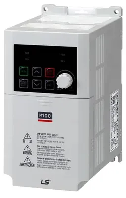 Productafbeelding van M100 omvormer, 1x230VAC stroomtoevoer, 3x230VAC uitgang, 3x230VAC, 0,75kW, 4,2A - LSLV0008M100-1EOFNA