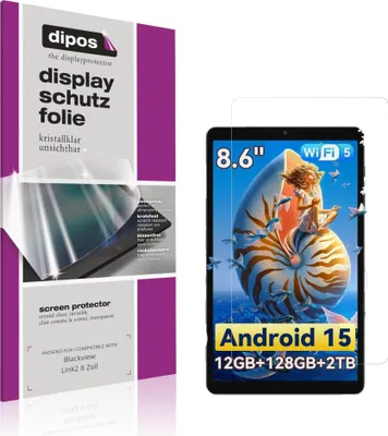 Image de 2x Film de protection d'écran pour Blackview Link2 8 Zoll protecteur clair dipos