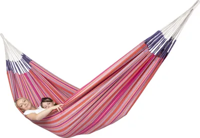 Produktbild von La Siesta Kingsize-Hängematte MODESTA flamingo pink aus Baumwolle Familienhängematte XXL