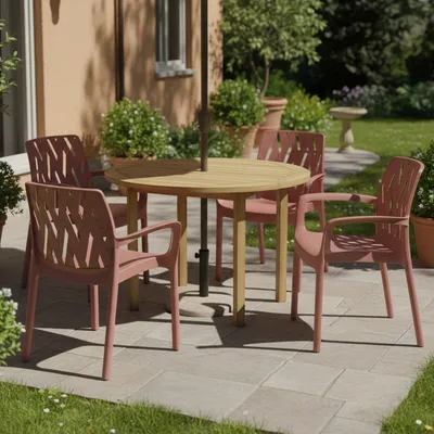 Produktbild von Rumley - Gartenstuhl, Terrakotta, 4 Stühle Italy