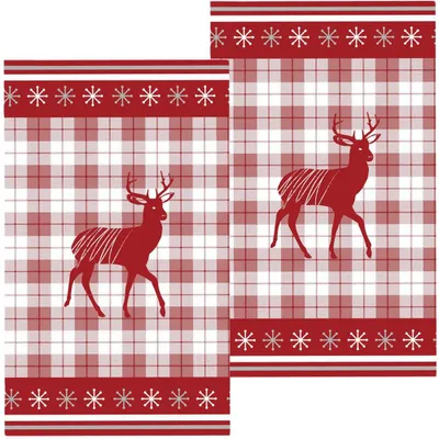 Immagine prodotto di Strofinacci LAURIE cervo rosso cotone 2 pezzi 70x40 cm