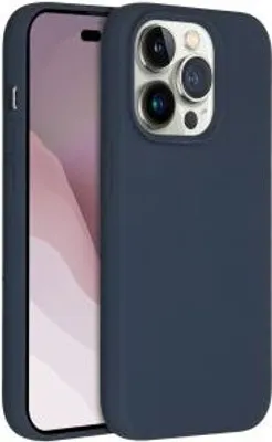 Zdjęcie produktu dla Devia - Etui na telefon kompatybilne z Apple iPhone 14 Pro Max - Silikonowy pokrowiec ochronny - Ciemnoniebieski
