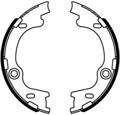 Produktbild von ABE C00325ABE Handbremsbeläge für HYUNDAI Tucson (TL, TLE) Handbremse
