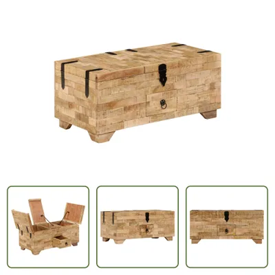 Produktbild von The Living Store Couchtisch 80 x 40 x 35 cm Massivholz Mango