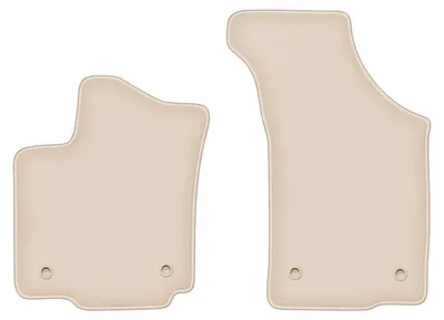 Produktbild von DURBAN Beige Velours-Fußmatten vorne für Volkswagen Phaeton Limousine (2002-2016)
