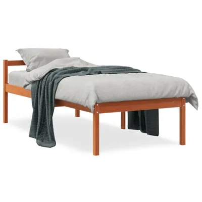 Produktbild von vidaXL Seniorenbett Wachsbraun 75x190 cm Massivholz Kiefer