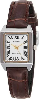 Produktbild von CASIO LTP-V007L-7B2UDF Damen-Analoguhr, braun/silber