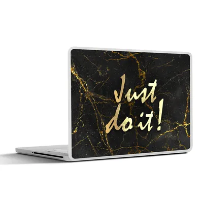 Produktbild von MuchoWow® Laptop Aufkleber Sticker Cover Zitat - Motivation - Marmor 31x22.5 cm - Laptop-Deko