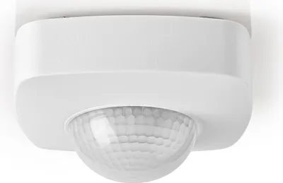 Image de Nedis détecteur de mouvement - intérieur et extérieur - 3 fils - type F (CEE 7/7) - 360 ° - 5 - 300 W - 300 W - 1200 W - 3 - 2000 Lux - Technologie de capteur : PIR - Portée du capteur : 2.0 - 8.0 m