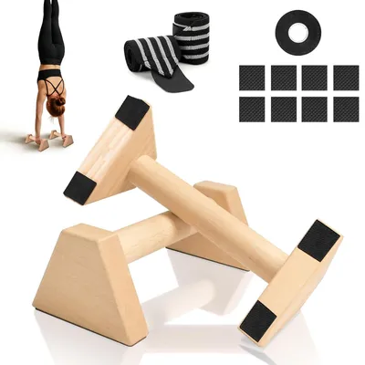 Produktbild von Holz-Liegestützgriffe – Set mit 2 Stück