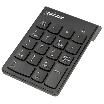 Produktbild von Manhattan 178846 Notebook / PC RF Wireless Schwarz Numerische Tastatur (178846)
