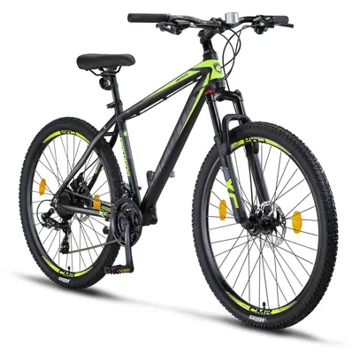 Produktbild von Licorne Bike Diamond Premium Mountainbike Aluminiumrahmen Shimano,Farbe:Schwarz-Lime;Größe:27.5