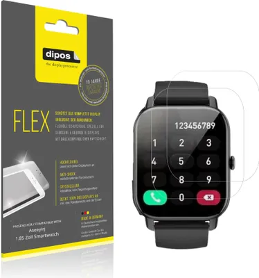 Obrázok produktu pre 2x dipos Flex Aseeyirj 1.85 Zoll Smartwatch
