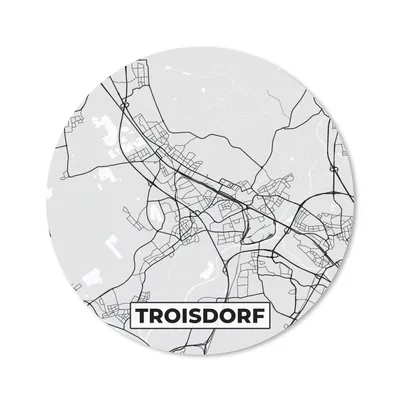 Produktbild von MuchoWow® Mauspad Mousepad Troisdorf - Karte - Stadtplan - Deutschland 40x40 cm - Mousepads - Maus Mat - Pad - Mausunterlage - Schreibtisch Accessoires