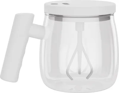 Zdjęcie produktu dla Elektryczny szklany kubek z automatycznym mieszadłem o dużej pojemności 400 ml Przenośny kubek do kawy USB do domu i biura