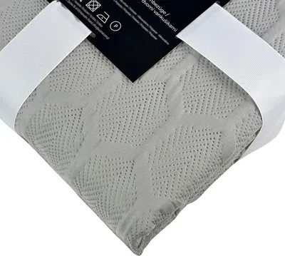 Obrázok produktu pre Prehoz na posteľ Prehoz na posteľ Parla 3D svetlosivá 220x240 cm + 2x 40x40 cm