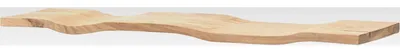 Produktbild von FineBuy Wandregal Akazie Massivholz 120cm - Schwebendes Design Regal für die Wand Holz massiv - Hängeregal in Wellenform - Wandboard aus Echtholz
