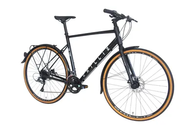 Produktbild von CHILLIZ Gravelbike 28 Zoll GL.09 schwarz-glänzend Rahmenhöhe 57 cm Damen Herren 16 Gänge mech. Scheibenbremse Schutzbleche