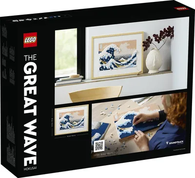 Produktbild von LEGO 31208 Art Hokusai – Große Welle, 3D Japanische Wanddeko, Bastelset, gerahmte Ozean-Leinwand, Hobbys für Erwachsene, DYI, Home- und Büro-Deko