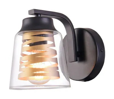 Produktbild von Rabalux 3542 Wandleuchte Zenaida, E27, schwarz, Modern, 20cm