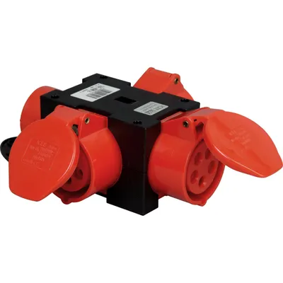 Obrázek produktu pro Adaptér zástrčky CEE PCE do zásuvky 5-pólový 16A 32 A silnoproudý kabel garážového adaptéru