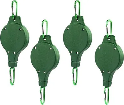 Immagine prodotto di Ganci da giardino per piante, supporti per fiori fissabili, ganci regolabili - Casetta per uccelli, ganci per fiori, verde
