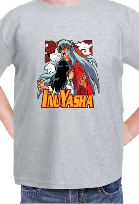 Immagine prodotto di Maglietta per bambini Japan Manga Anime Comics Animation Inuyasha, 5-6 Jahr - 116 , Gris