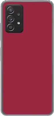 Produktbild von MuchoWow® Handyhülle Schutzhülle Hülle für Telefoonhoesje Samsung Galaxy A53 5G Rot - Einfarbig Silikon Softcase Handy Hülle - Hardcover