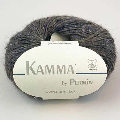 Image de Kamma by Permin – Fil raffiné en laine, alpaga, soie et effet tweed (34 mauve)
