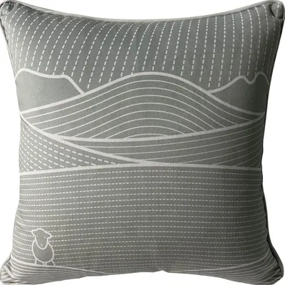 Immagine prodotto di Herdy - Guinzaglio - Cuscino di peluche - Velluto PM11742 (40 cm x 40 cm) (grigio scuro/bianco)