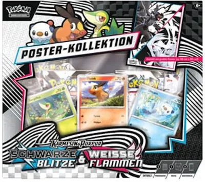 Produktbild von Pokémon Karmesin & Purpur Schwarze Blitze & Weiße Flamme Poster Kollektion Deutsch
