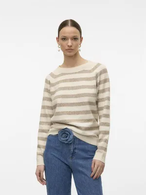 Zdjęcie produktu dla Vero Moda Sweter Doffy, beżowy, rozmiar S, damski, beżowy, rozmiar S