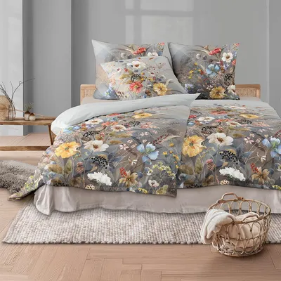 Produktbild von Irisette Flausch Baumwolle Bettwäsche Zobel 8707 multi 135x200 cm + 80x80 cm