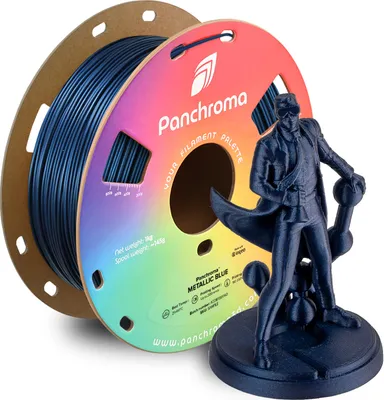 Image de Panchroma™ PLA Metallic, Couleur:Metallic Blue, Taille du filament:1.75mm, Poids:1 kg