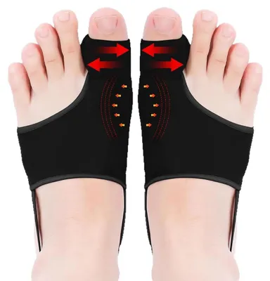 Produktbild von XFSRG Hallux Valgus Schiene Verstellbare Zehenkorrektur Korrekturschiene Hallux Valgus Korrektur Bunion Corrector für Damen und Herren mit Stabiler Fußbandage für Links und Rechts