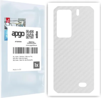 Produktbild von apgo Rückseite Schutzfolie für Ulefone Armor 11 5G -  Hinten Schutzfolie Carbon Transparent (durchsichtig), Rückseite Folie schützt vor Kratzern und Fingerabdrücken