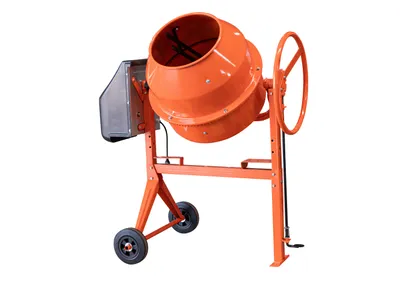 Produktbild von SIRL B135 Profi Betonmischer 230V Mischmaschine Beton Zementmischer Mörtelrührer 125 Liter Trommelvolumen, 650 Watt Motorleistung, Zahnkranz Gusseisen