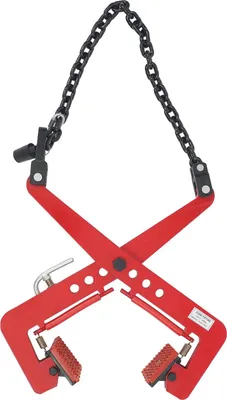 Obrázek produktu pro Kleště na kameny a kleště - Nastavitelná zvedací svorka - Šířka čelistí 12–36 cm - Nosnost 325 kg - Pro kamenné desky a dřevo - Červená