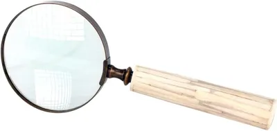 Productafbeelding van Gouden vergrootglas van messing in figuuruitvoering, 3 x 10 x 25 cm