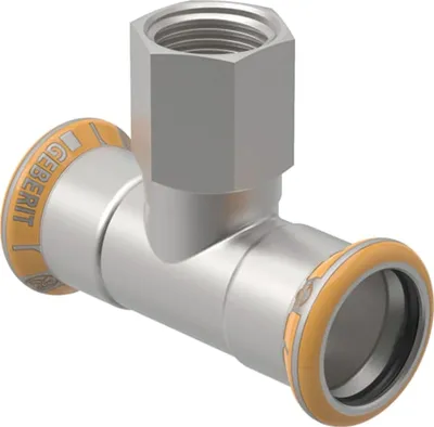 Obrázok produktu pre Geberit Mapress Therm T-kus s vnútorným závitom, d=54 mm, Rp=2″, d1=54 mm, 1 ks.